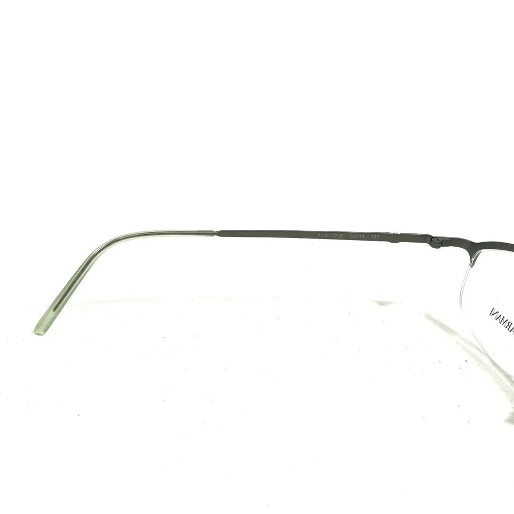 Emporio Armani Eyeglasses Frames 144 1216 Gray Round Half Rim 50-19-135